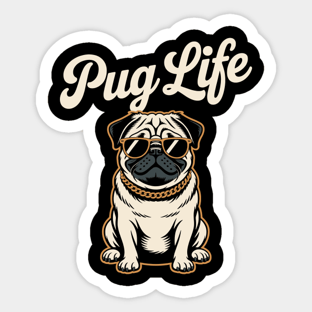 Pug Life Sticker by CreativeSage